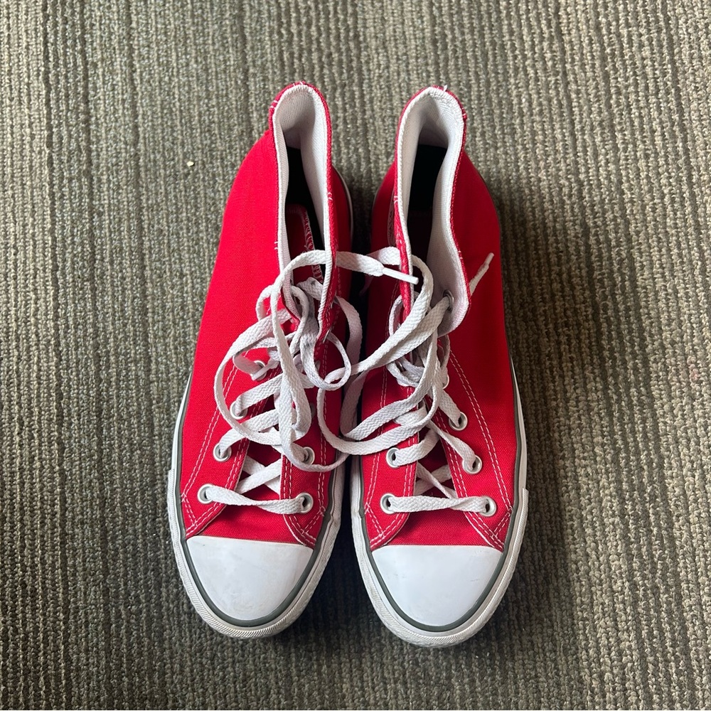 Red Platform High-Top Converse
